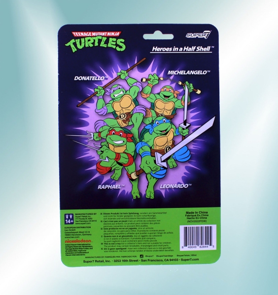 Teenage Mutant Ninja Turtles ReAction Actionfigur Raphael von Super7